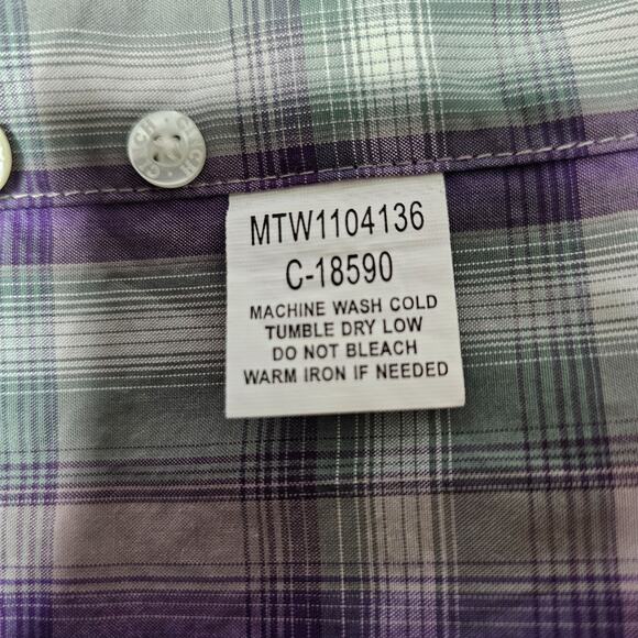 Cinch Shirt Mens Size XL Multicolor Plaid Western Cowboy Long Sleeve Button Down - Picture 8 of 8